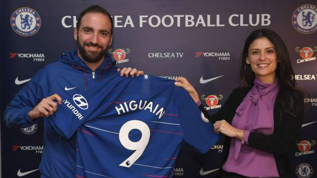 Higuain ke Chelsea: Sejarah Singkat dari Kaos Nomor Sembilan di Stamford Bridge