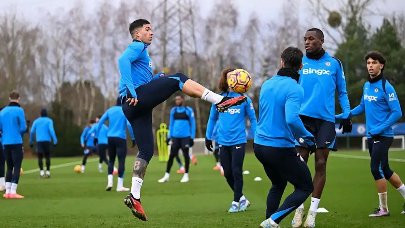 Pemain Chelsea latihan sebelum hadapi Fulham